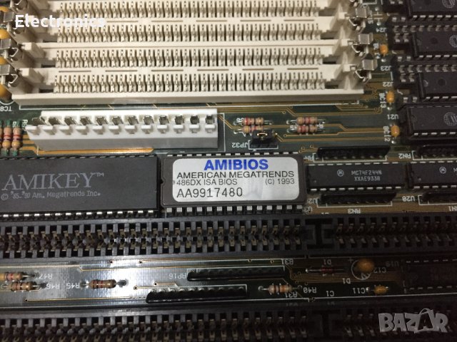 Старо компютърно дъно с процесор 486DX - 40Mhz , снимка 2 - Дънни платки - 41550811