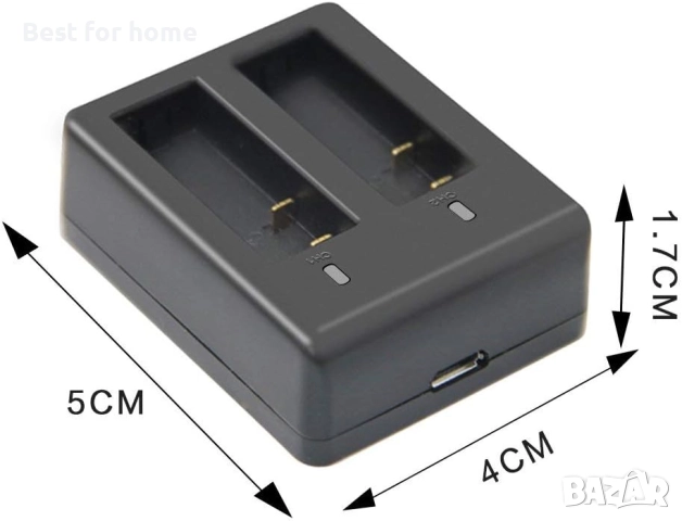 Батерия за екшън камера 3 x 1050mAh, снимка 4 - Батерии, зарядни - 52573264