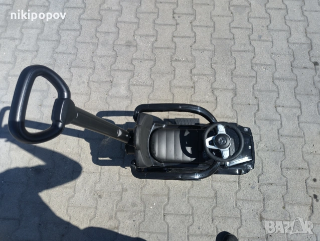 MERCEDES Кола за яздене с дръжка Mercedes-benz G350d черен, снимка 9 - Детски велосипеди, триколки и коли - 53849746