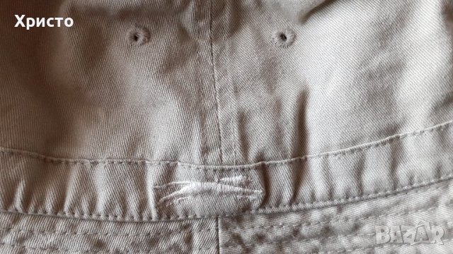 шапка идиотка Слезинджър Slazenger, 100% памук, оригинална, бежова, снимка 7 - Шапки - 41840890
