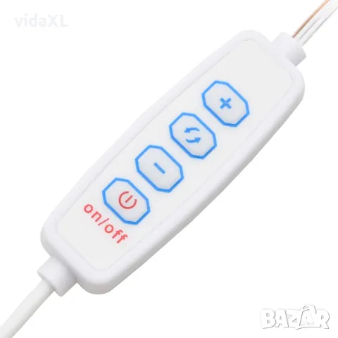 vidaXL Тоалетка с LED лампи, сонома дъб, 96x40x142 см, снимка 10 - Тоалетки - 56148096