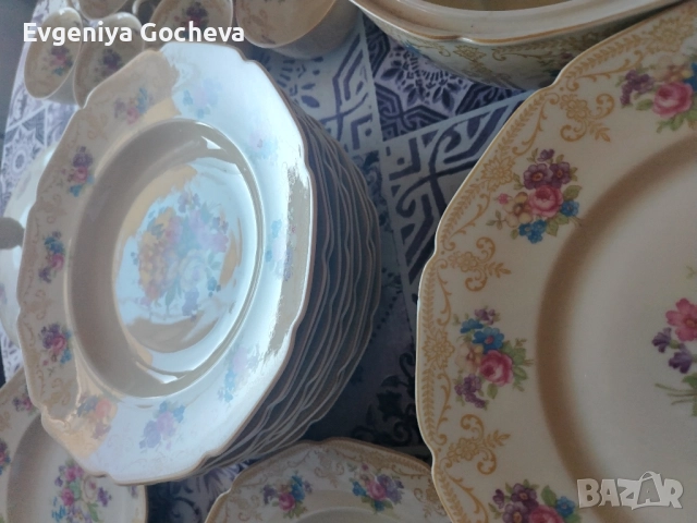 Heinrich Selb Колекционерски висококачествен баварски порцеланов серви, снимка 10 - Колекции - 51748498