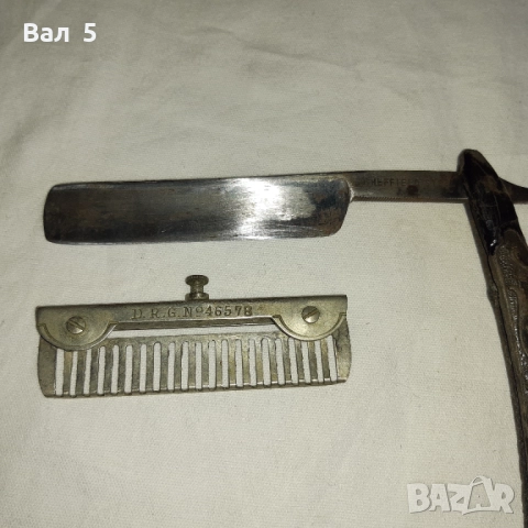 Стар бръснач SHEFFIELD с приставка, снимка 7 - Антикварни и старинни предмети - 52456041