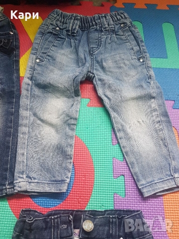 Лот Бебешки дънки 6-12м 4лв броя, снимка 5 - Бебешки дънки - 36076982