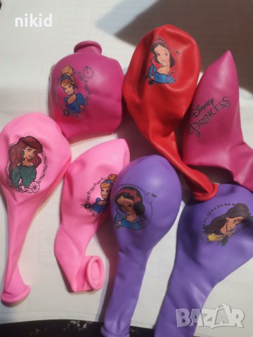  Принцеси Снежанка Ариел Жасмин Пепеляшка Белл Обикновен надуваем латекс латексов балон парти хелий, снимка 2 - Други - 36744402