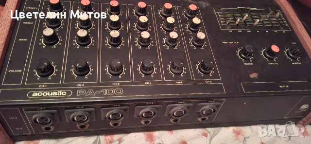 Пулт acoustics PA-100 , снимка 2 - Аудиосистеми - 52893764