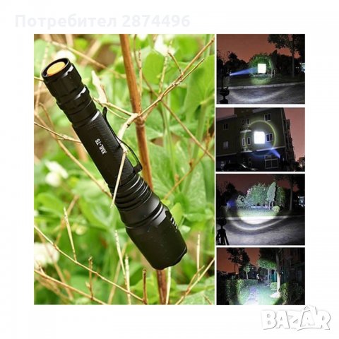 T6-0478 Мощен ловен фенер Cree LED и алуминиев корпус, снимка 13 - Оборудване и аксесоари за оръжия - 35800462
