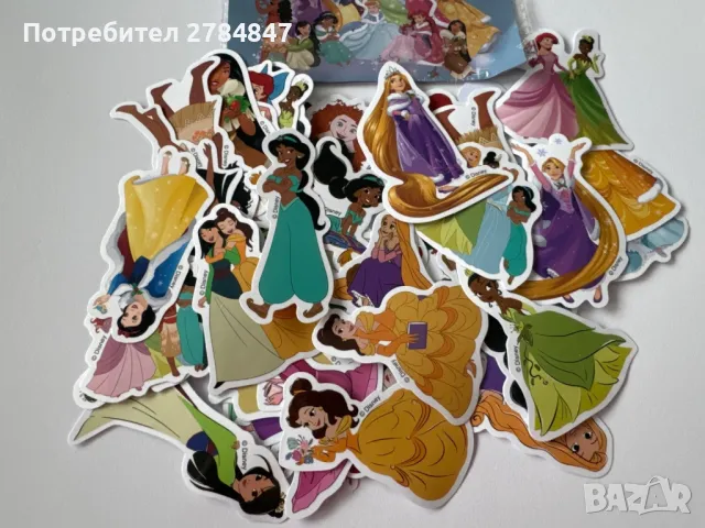 Стикери Дисни принцеси 50 броя , снимка 3 - Други - 48042282