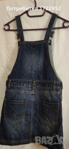 Момичешки дънков гащеризон FAT FACE 11-12 г., снимка 4 - Други - 51122053