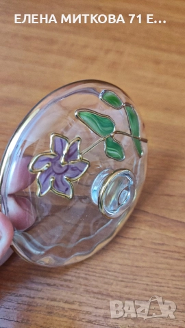 Масивна захарница/бонбониера от кристално стъкло, снимка 9 - Аксесоари за кухня - 52818573