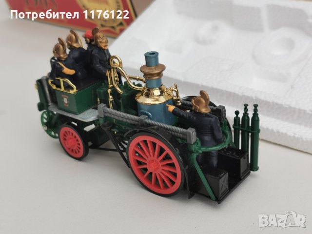 Matchbox MOY YS-43 1905 Busch Self Propelled Fire Engine Мачбокс Пожарна Кола Олдтаймер, снимка 6 - Колекции - 41524945