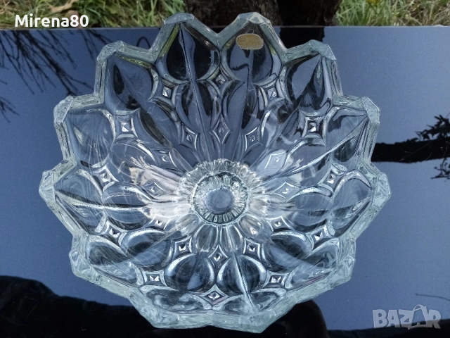 * Bohemia * - кристална фруктиера - нова !, снимка 4 - Антикварни и старинни предмети - 52931475