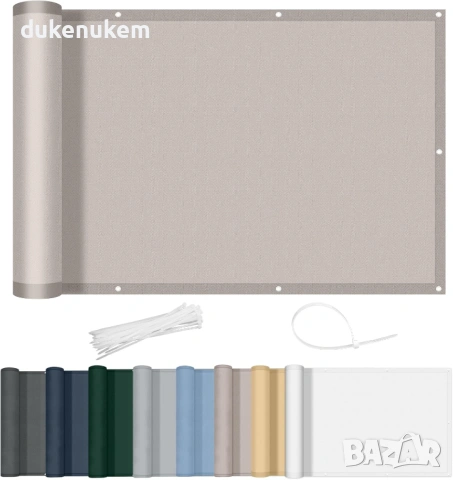 Балконска преграда/параван за 80x1000 см – водоустойчива