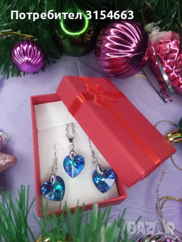 Комплект колие и обици , снимка 9 - Бижутерийни комплекти - 52772988