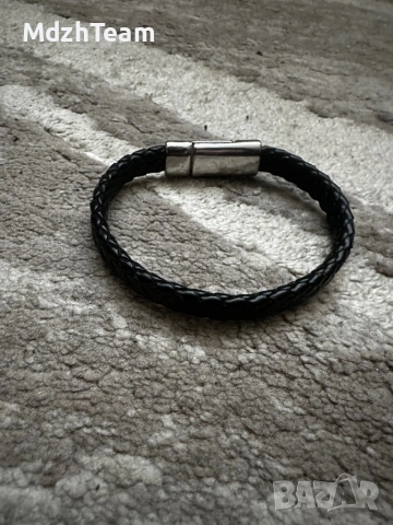 Мъжка кожена гривна, снимка 2 - Гривни - 53016300