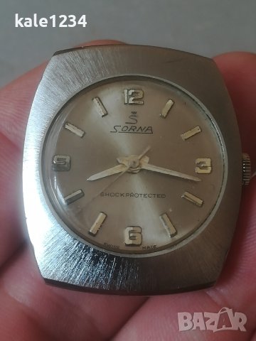 Швейцарски часовник SORNA. Swiss made. Vintage watch. Механичен. Дамски, снимка 4 - Дамски - 42096937