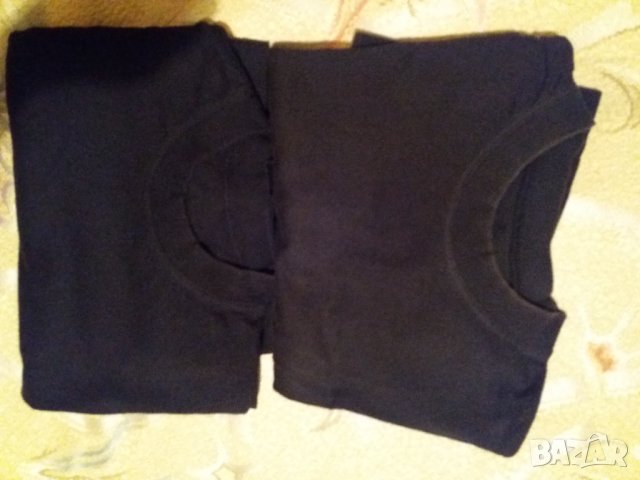 Мъжка черна тениска памучна XL-XXL, снимка 4 - Тениски - 41992319