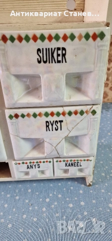 АНТИКВАРЕН КУХНЕНСКИ КОМПЛЕКТ „VICTORIA“ – CZECHOSLOVAKIA (1918–1939) , снимка 7 - Аксесоари за кухня - 53611086