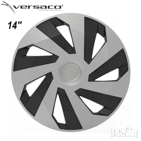 Тасове за джанти 14'' Versaco Vector сребрист/черен