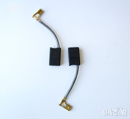 Българска въглено-графитна четка изключваща с канал и извод с накрайник каб.обувка 6,3x12,5x20mm, снимка 1