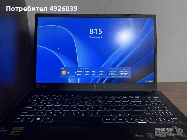 Геймьрски лаптоп Acer Nitro V 15
ANV15-51-93K6 - i9, RTX 4060, 16GB
RAM, 1TB SSD, снимка 2 - Лаптопи за игри - 55753006