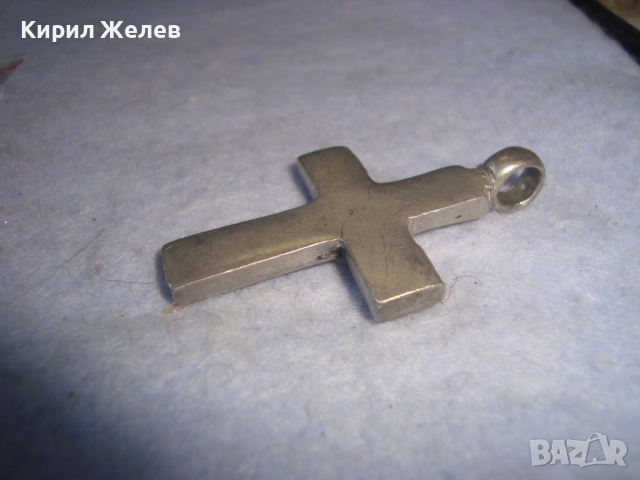 ПОСРЕБРЕН ВИНТИДЖ ФЛОРАЛНО ОРНАМЕНТИРАН НАГРЪДЕН КРЪСТ с КРИСТАЛИ 24777, снимка 6 - Колиета, медальони, синджири - 36365190