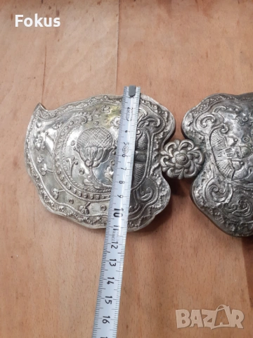 Голяма стара автентична възрожденска пафта пафти чапрази, снимка 7 - Антикварни и старинни предмети - 53270102