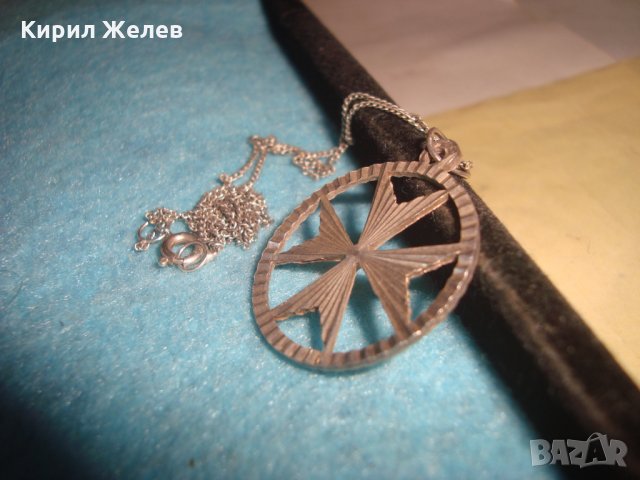 СРЕБЪРЕН МАЛТИЙСКИ КРЪСТ с ВЕРИЖКА - СРЕБРО 925 СРЕБЪРНО КОЛИЕ МЕДАЛЬОН ПЕНДАНТ 25139, снимка 12 - Колиета, медальони, синджири - 35769779