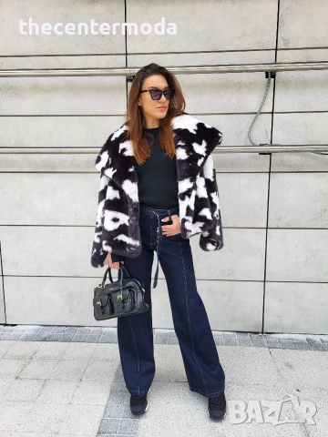 Дамско палто от еко косъм , снимка 4 - Палта, манта - 52842221