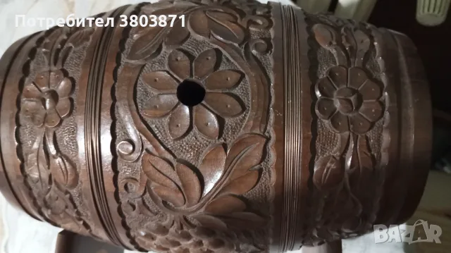 Дървено буренце дърворезба, снимка 3 - Други стоки за дома - 56109480