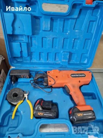 Акумулаторна машина за връзване на арматура Vevor с 2 батерии и зарядно, снимка 1