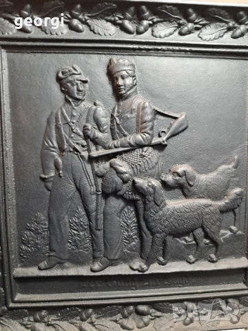 чугунено пано за стена на ловна тематика 28/4