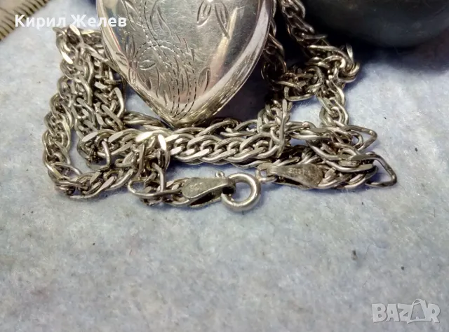 ФЛОРАЛНО ГРАВИРАН СРЕБЪРЕН ПЕНДАНТ СЪРЧИЦЕ Арт РАМКА За СНИМКИ със СРЕБЪРНА ВЕРИЖКА СРЕБРО 925 25980, снимка 16 - Колиета, медальони, синджири - 49734092