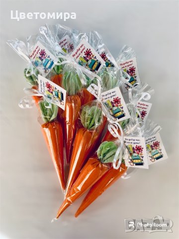 Подаръци за ученици / Морковчета от плат, снимка 4 - Други - 41954239