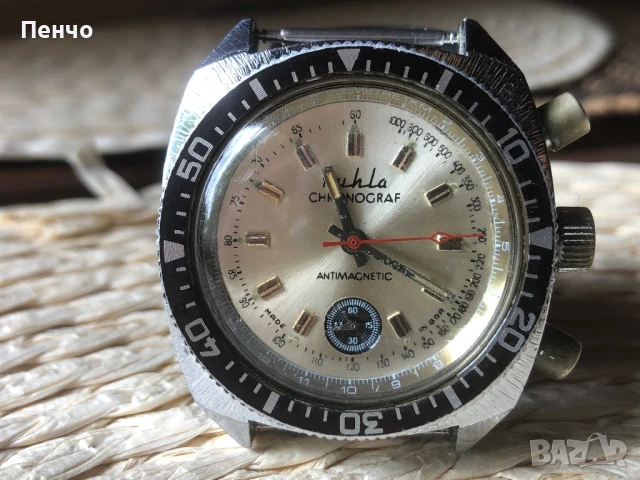 стар ръчен "Ruhla" CHRONOGRAF - MADE IN GDR, снимка 1