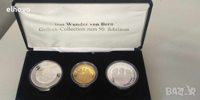 Сребърни юбилейни медали Das Wunder von Bern, 50г, снимка 10 - Нумизматика и бонистика - 44290953