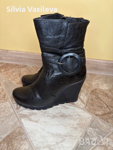 Дамски боти от естествена кожа, снимка 3 - Дамски боти - 52441373