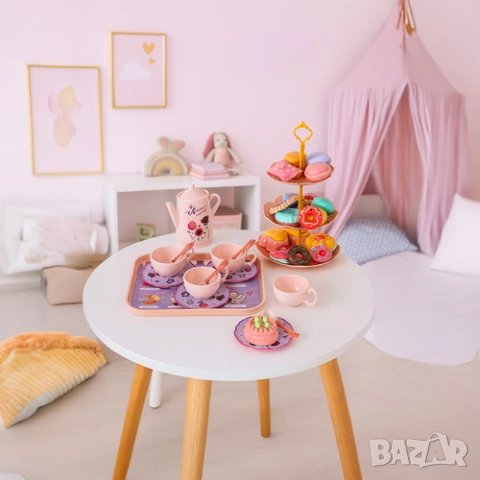 Детски комплект за чай в куфарче / Детски сервиз за чай за игра, снимка 10 - Образователни игри - 51437826