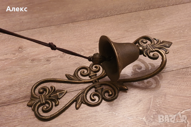 Чугунена камбана с прекрасен звън!, снимка 2 - Градински мебели, декорация  - 36323390