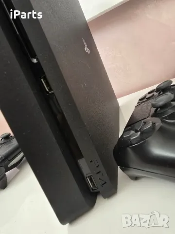 PS4 Slim Playstation 4 конзола Плейстейшън 4 Слим с 2 джойстика почти нов, снимка 6 - PlayStation конзоли - 48376981
