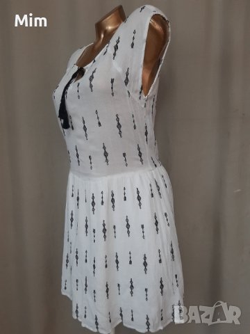 SURLI L Бяла рокля с бродерия , снимка 4 - Рокли - 41326571