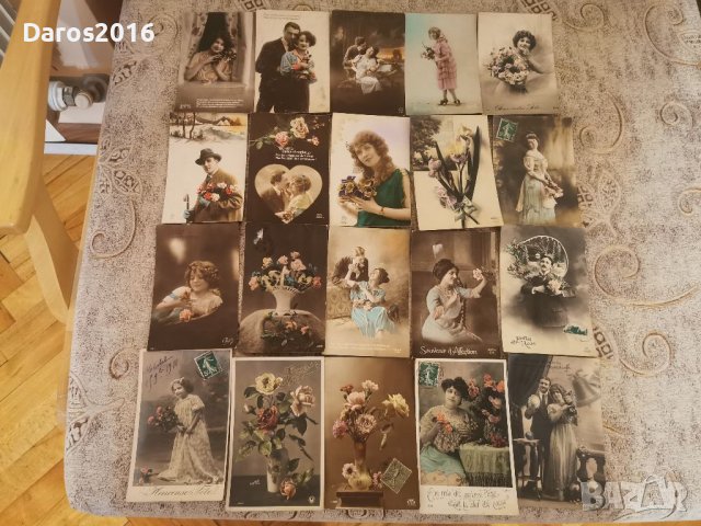 Стари френски пощенски картички 1900 - 1930 г, снимка 8 - Колекции - 39353217