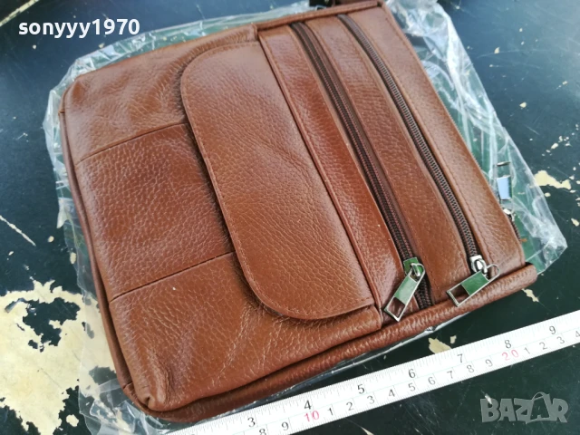 КАФЯВА КОЖЕНА ЧАНТА 1907251805, снимка 3 - Чанти - 51074949