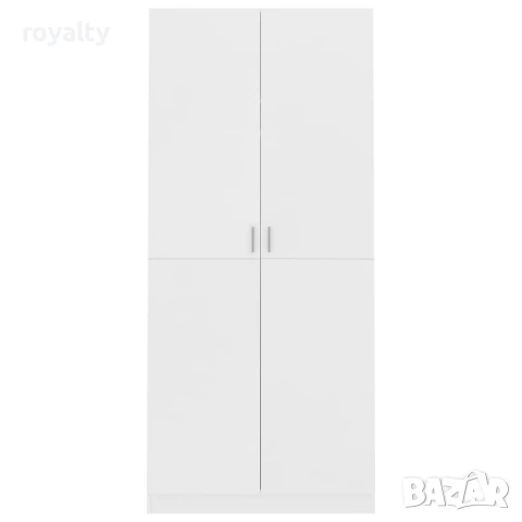 Гардероб, бял, 90x52x200 см, ПДЧ , снимка 4 - Шкафове - 50937329