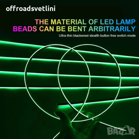 Система за LED амбиентно осветление за автомобили с RGB 64 цвята, 10в1, снимка 5 - Аксесоари и консумативи - 52827934