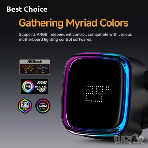 Течен охладител за процесор Ocypus Iota L36 BK, снимка 2 - Други - 52713424