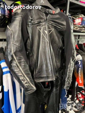 Кожен мото екип DAINESE D-TEC,размер 54-2 ,2части,гърбица протектори, снимка 2 - Аксесоари и консумативи - 51913861