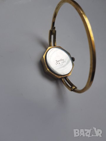 Дамски позлатен  механичен часовник Zentra 17 jewels, снимка 3 - Дамски - 35784808