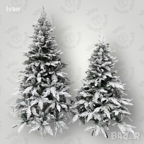 Коледна елха заснежена с 3D върхове