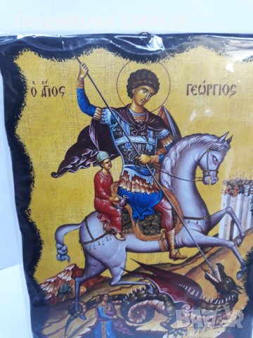 Икона на Свети Георги Победоносец, снимка 4 - Икони - 40527891